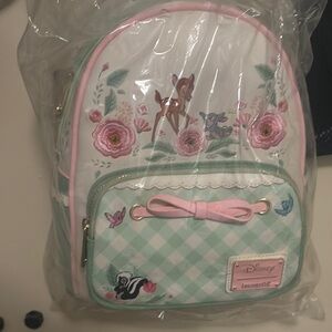 Loungefly Green and Pink Gingham Floral Bag